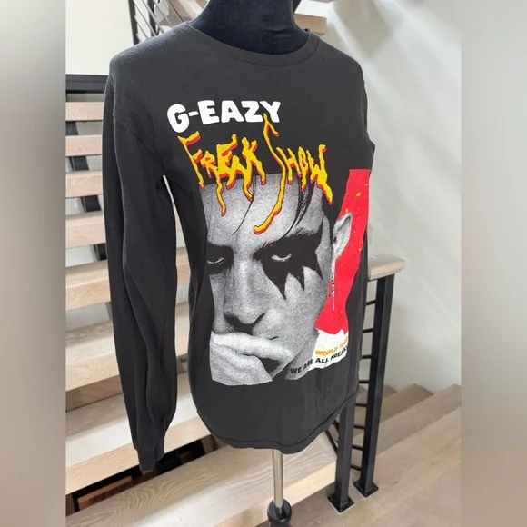 G-Eazy Black Graphic Long Sleeve Shirt - Picture 2 of 4